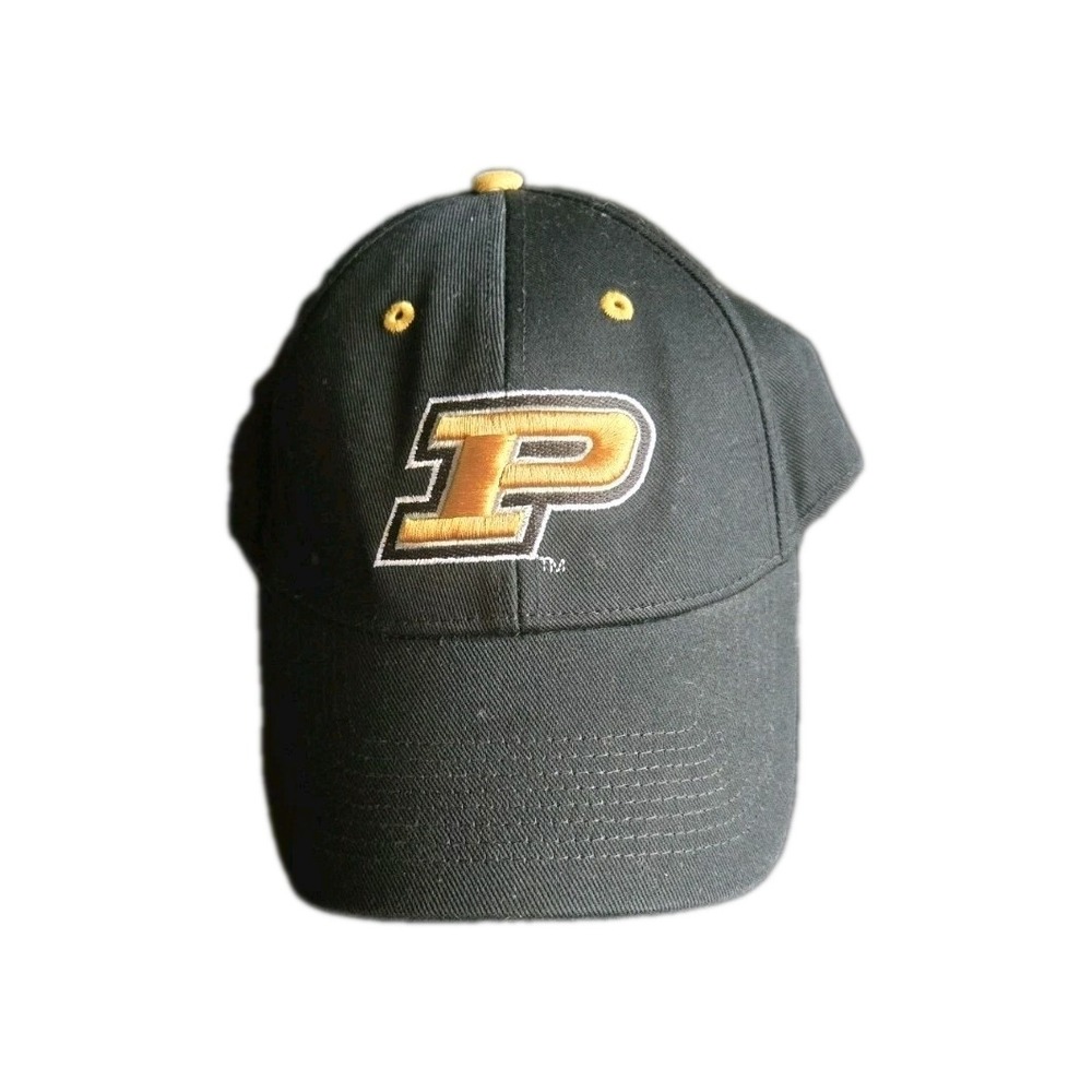 Purdue Boilermakers Adjustable Drew Pearson‎ Hat Cap Black Cotton